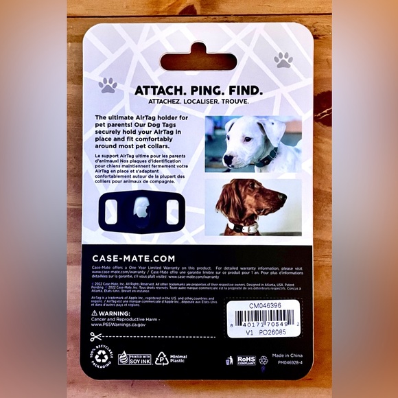 NWT • Case Mate • Dog Tag • for Apple AirTags - Picture 2 of 12